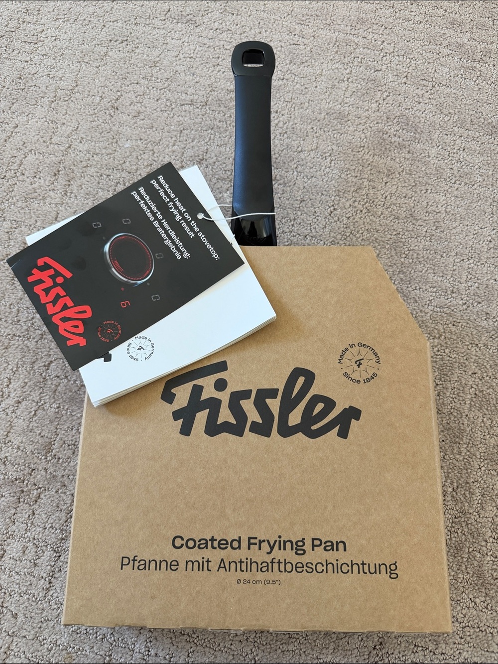 Fissler Ceratal Classic Frying Pan in Warm Grey with Black Handle